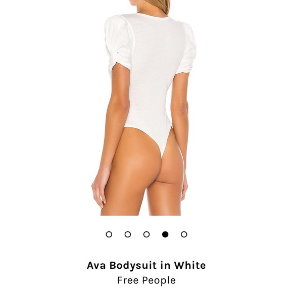 NWT free people ava puff sleeve bodysuit - Picture 5 of 5